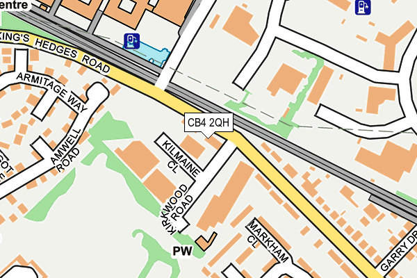 CB4 2QH map - OS OpenMap – Local (Ordnance Survey)