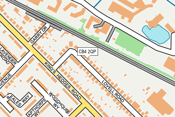 CB4 2QP map - OS OpenMap – Local (Ordnance Survey)