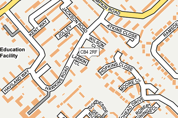 CB4 2RF map - OS OpenMap – Local (Ordnance Survey)
