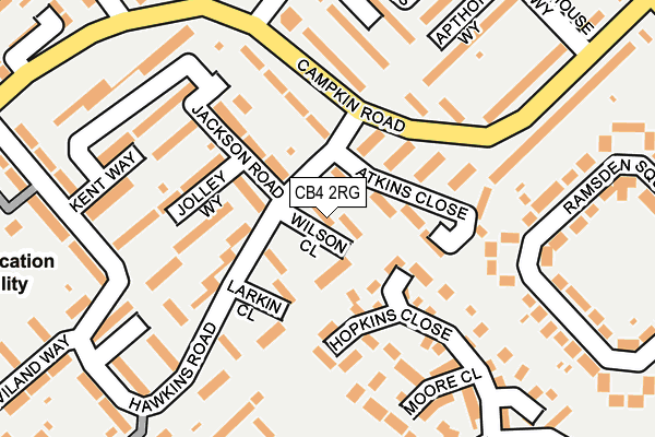 CB4 2RG map - OS OpenMap – Local (Ordnance Survey)