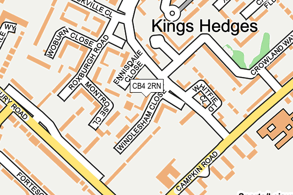 CB4 2RN map - OS OpenMap – Local (Ordnance Survey)