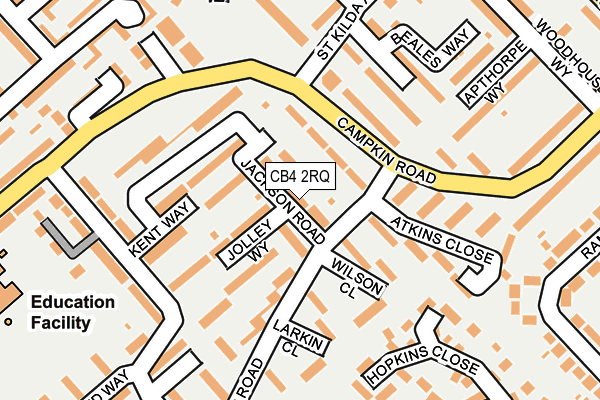CB4 2RQ map - OS OpenMap – Local (Ordnance Survey)
