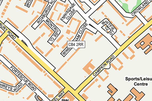 CB4 2RR map - OS OpenMap – Local (Ordnance Survey)