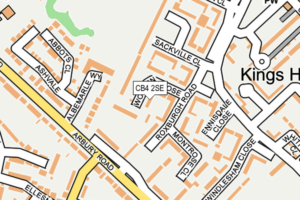 CB4 2SE map - OS OpenMap – Local (Ordnance Survey)