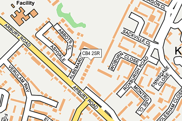 CB4 2SR map - OS OpenMap – Local (Ordnance Survey)