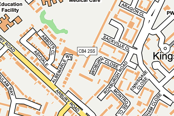 CB4 2SS map - OS OpenMap – Local (Ordnance Survey)