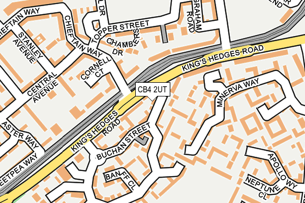 CB4 2UT map - OS OpenMap – Local (Ordnance Survey)