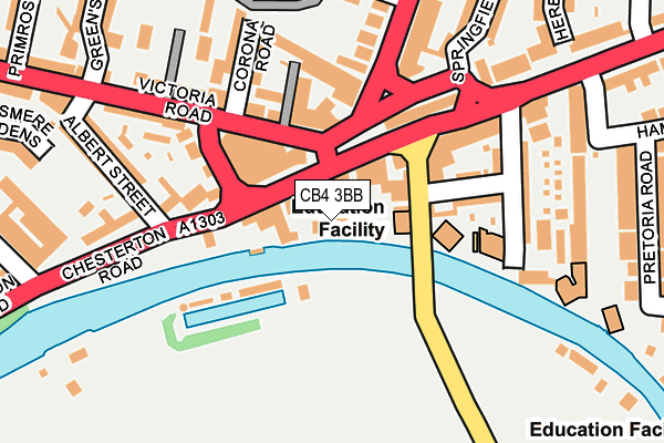 CB4 3BB map - OS OpenMap – Local (Ordnance Survey)