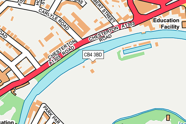 CB4 3BD map - OS OpenMap – Local (Ordnance Survey)