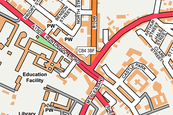 CB4 3BF map - OS OpenMap – Local (Ordnance Survey)