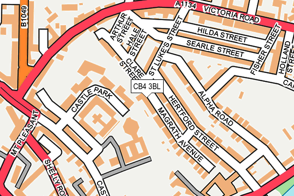 CB4 3BL map - OS OpenMap – Local (Ordnance Survey)