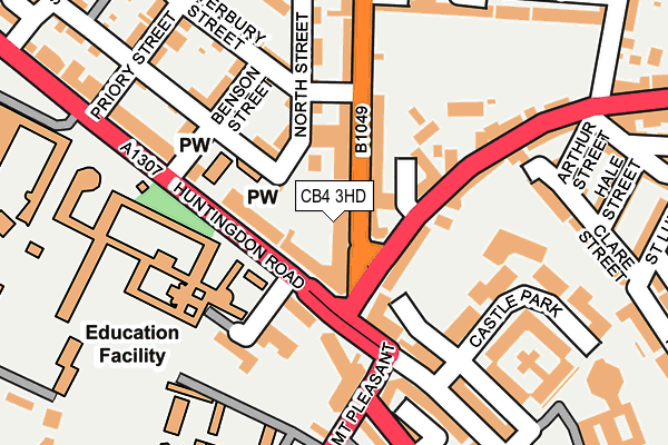 CB4 3HD map - OS OpenMap – Local (Ordnance Survey)