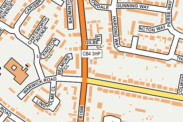 CB4 3HP map - OS OpenMap – Local (Ordnance Survey)