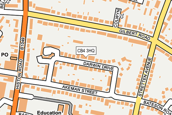 CB4 3HQ map - OS OpenMap – Local (Ordnance Survey)