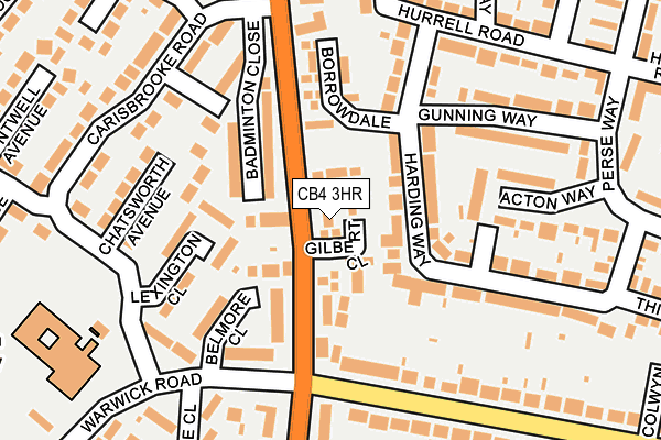 CB4 3HR map - OS OpenMap – Local (Ordnance Survey)