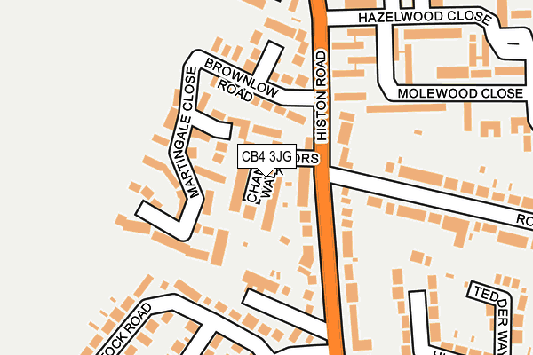 CB4 3JG map - OS OpenMap – Local (Ordnance Survey)