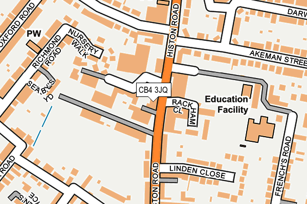 CB4 3JQ map - OS OpenMap – Local (Ordnance Survey)