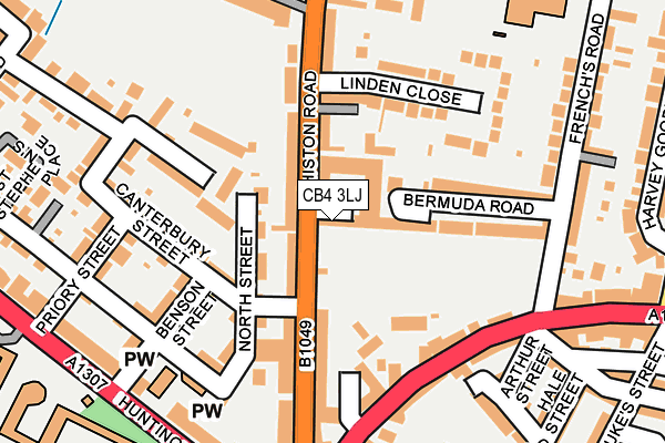 CB4 3LJ map - OS OpenMap – Local (Ordnance Survey)
