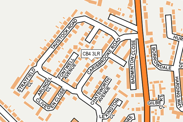 CB4 3LR map - OS OpenMap – Local (Ordnance Survey)