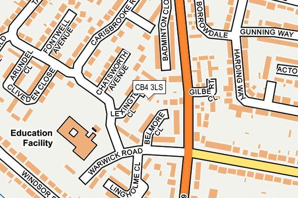 CB4 3LS map - OS OpenMap – Local (Ordnance Survey)