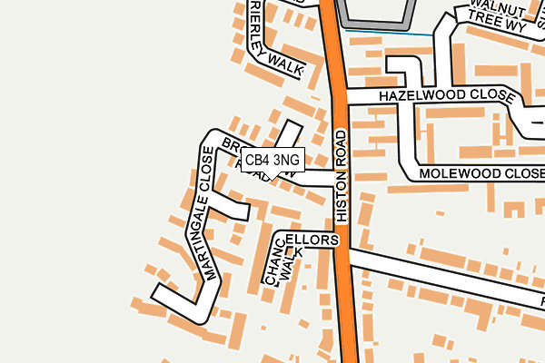 CB4 3NG map - OS OpenMap – Local (Ordnance Survey)