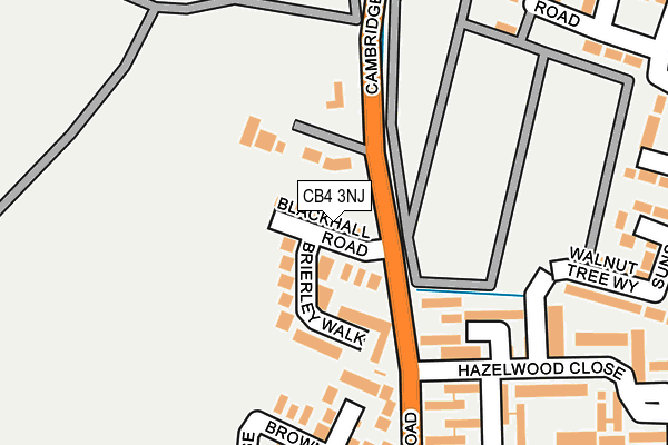 CB4 3NJ map - OS OpenMap – Local (Ordnance Survey)