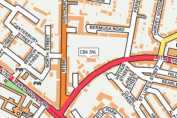 CB4 3NL map - OS OpenMap – Local (Ordnance Survey)