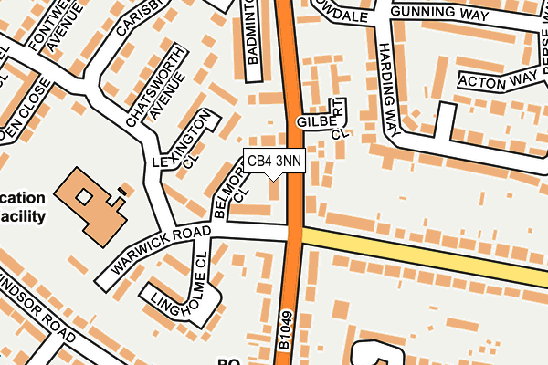 CB4 3NN map - OS OpenMap – Local (Ordnance Survey)