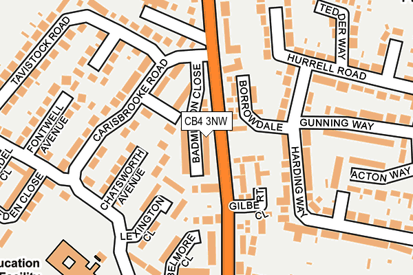 CB4 3NW map - OS OpenMap – Local (Ordnance Survey)