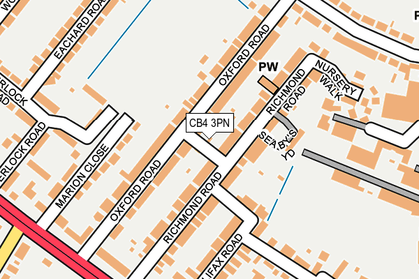 CB4 3PN map - OS OpenMap – Local (Ordnance Survey)