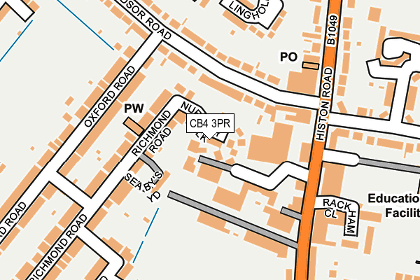 CB4 3PR map - OS OpenMap – Local (Ordnance Survey)