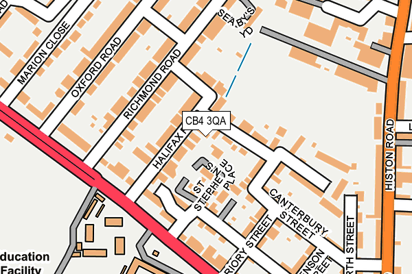 CB4 3QA map - OS OpenMap – Local (Ordnance Survey)
