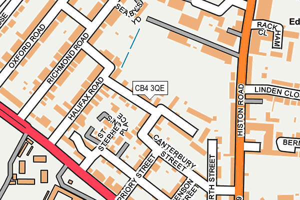 CB4 3QE map - OS OpenMap – Local (Ordnance Survey)