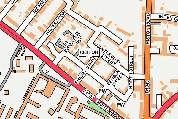 CB4 3QH map - OS OpenMap – Local (Ordnance Survey)