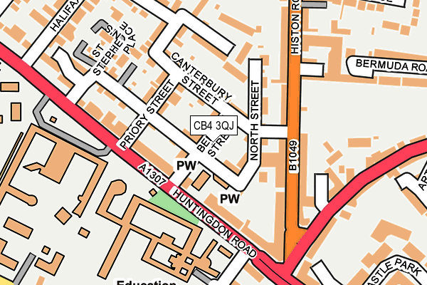 CB4 3QJ map - OS OpenMap – Local (Ordnance Survey)