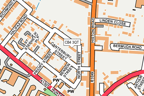 CB4 3QT map - OS OpenMap – Local (Ordnance Survey)