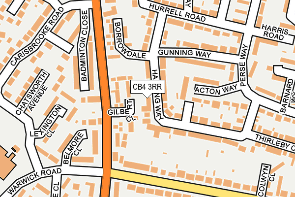 CB4 3RR map - OS OpenMap – Local (Ordnance Survey)