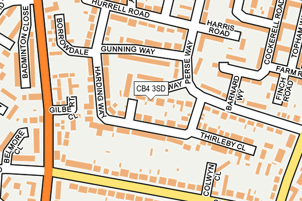 CB4 3SD map - OS OpenMap – Local (Ordnance Survey)