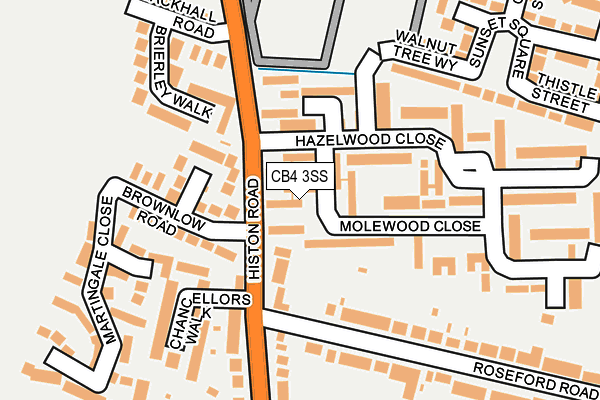 CB4 3SS map - OS OpenMap – Local (Ordnance Survey)