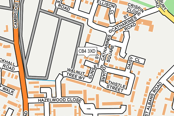 CB4 3XD map - OS OpenMap – Local (Ordnance Survey)