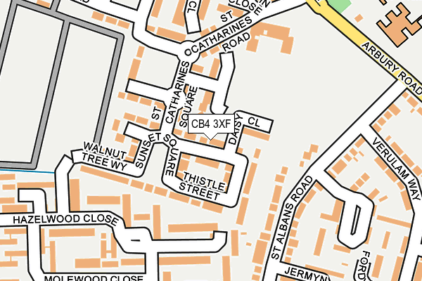 CB4 3XF map - OS OpenMap – Local (Ordnance Survey)