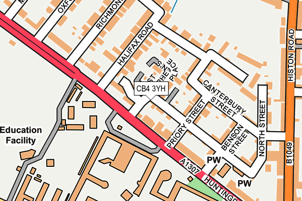 CB4 3YH map - OS OpenMap – Local (Ordnance Survey)