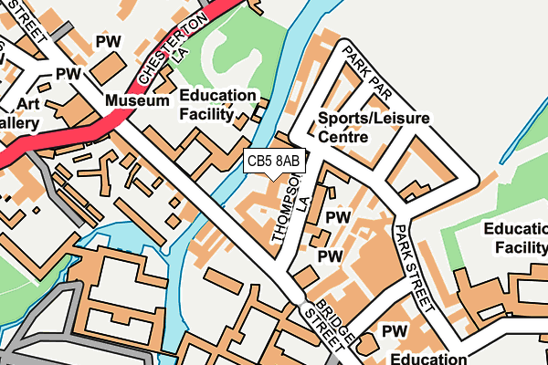 CB5 8AB map - OS OpenMap – Local (Ordnance Survey)