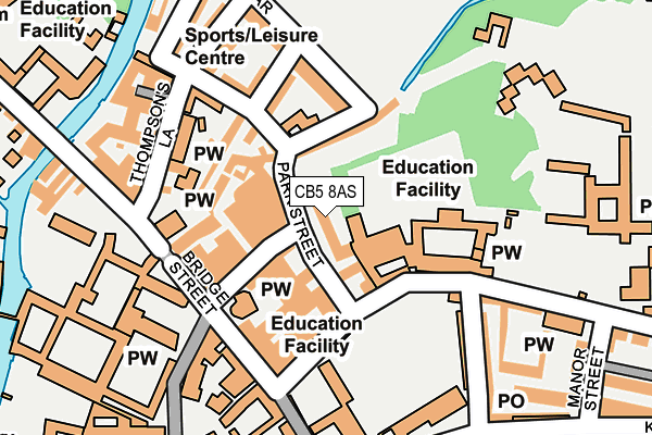 CB5 8AS map - OS OpenMap – Local (Ordnance Survey)