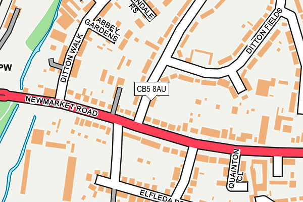 CB5 8AU map - OS OpenMap – Local (Ordnance Survey)