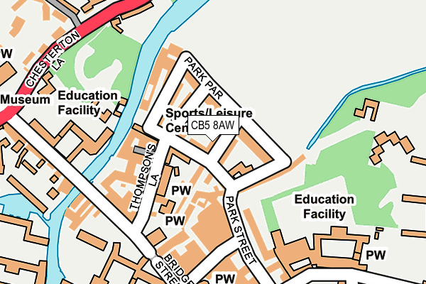 CB5 8AW map - OS OpenMap – Local (Ordnance Survey)