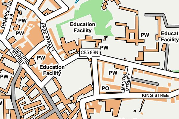 CB5 8BN map - OS OpenMap – Local (Ordnance Survey)