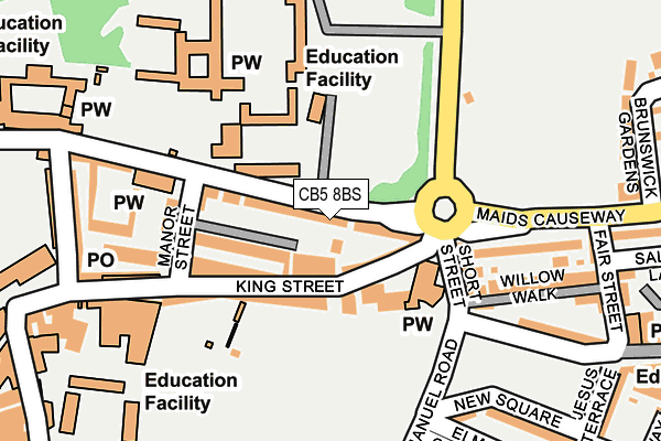 CB5 8BS map - OS OpenMap – Local (Ordnance Survey)