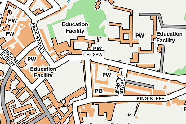 CB5 8BW map - OS OpenMap – Local (Ordnance Survey)