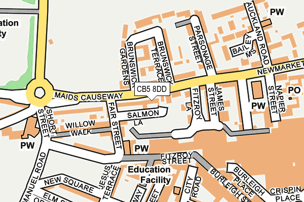 Map of CAMBRIDGE AEROTHERMAL LIMITED at local scale